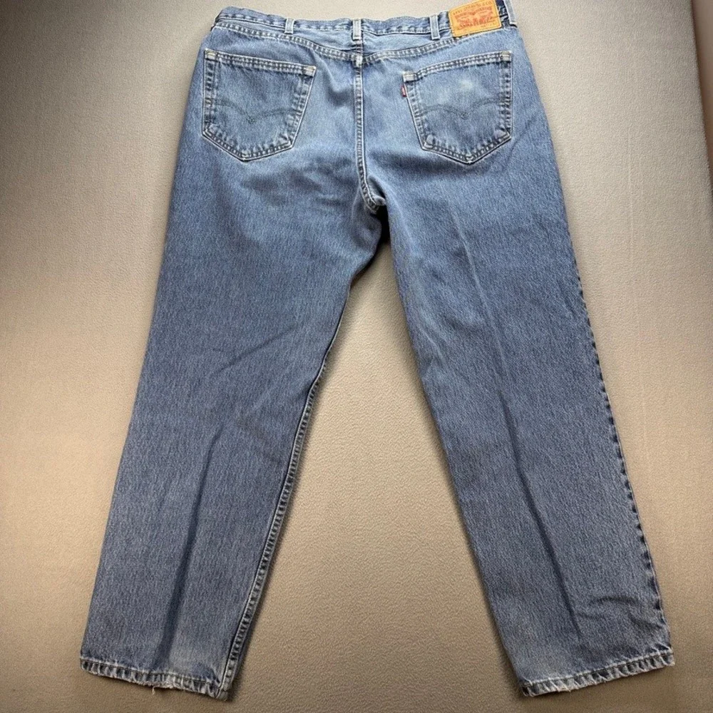 Levis 550 Jeans Relaxed Fit 40x32 (FIT 39x30) Blue Denim Classic Cotton Casual